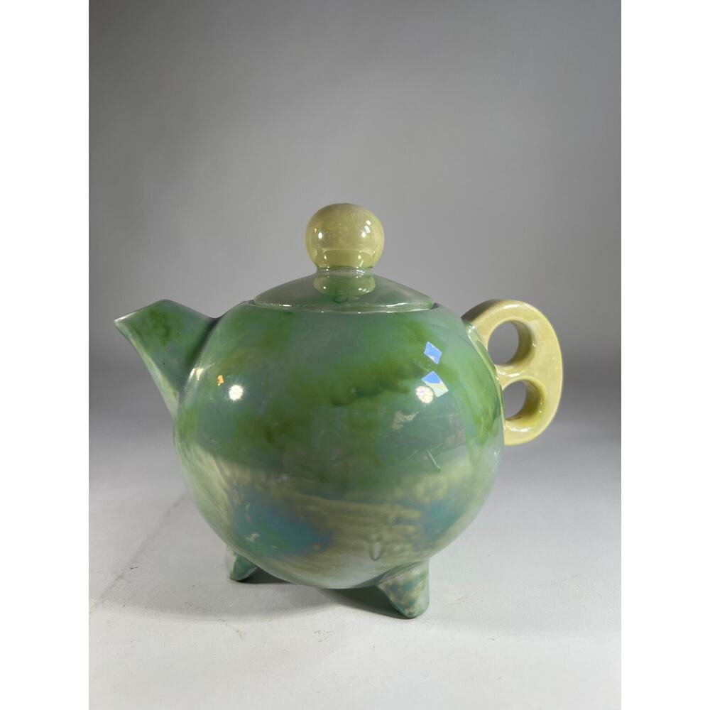 Luster Japan Fine China Tea Pot National Silver Vintage Glassware Japanese R8361